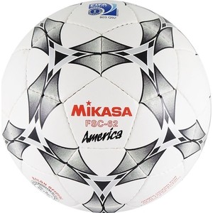 фото Мяч футзальный mikasa fsc-62 america, р.4,белый-серый-красный