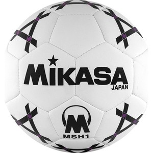 фото Мяч гандбольный mikasa msh 1, синт.кожа, р. 1, бело-черно-фиолетовый