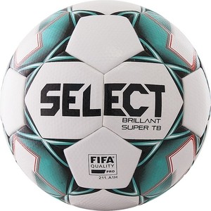 фото Мяч футбольный select brillant super fifa tb 810316-004, р.5, бело-зелено-черный