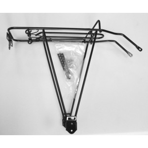 фото Багажник для велосипеда mount 26-28'' by-b-03ac, сталь., эконом-вариант, универс., раздвижные ноги, с прижимом, черн.