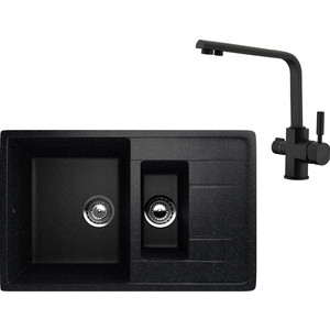 Кухонная мойка и смеситель EcoStone ES-022 Kaiser Decor черная (ES-22-308, 40144-9), ES-022 Kaiser Decor черная (ES-22-308, 40144-9)
Кухонная мойка и смеситель EcoStone ES-022 Kaiser Decor черная (ES-22-308, 40144-9), ES-022 Kaiser Decor черная (ES-22-308, 40144-9)