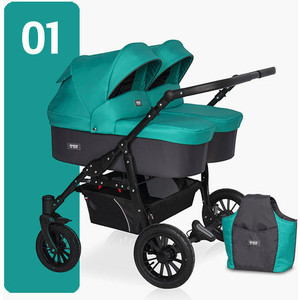 Коляска для двойни 2 в 1 Riko Basic SAXO 01 бирюзовый-чёрный, SAXO 01 бирюзовый-чёрный
Коляска для двойни 2 в 1 Riko Basic SAXO 01 бирюзовый-чёрный, SAXO 01 бирюзовый-чёрный