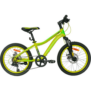 фото Велосипед nameless 20'' s2200d, желтый/зеленый, 12'' (2020) универс. рама