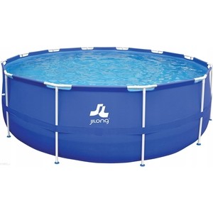 фото Каркасный бассейн jilong round, 300х76 см, семейный цвет голубой