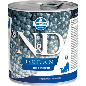 Консервы Farmina N&D Puppy Adult Dog Ocean Cod & Pumpkin с треской и тыквой для щенков 285г, N&D Puppy Adult Dog Ocean Cod & Pumpkin с треской и тыквой для щенков 285г
Консервы Farmina N&D Puppy Adult Dog Ocean Cod & Pumpkin с треской и тыквой для щенков 285г, N&D Puppy Adult Dog Ocean Cod & Pumpkin с треской и тыквой для щенков 285г