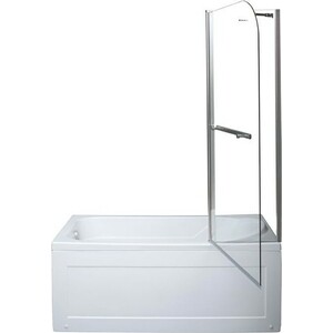 Шторка для ванны Aquanet SG-1200 120х150 прозрачная, хром (209412)