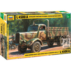 Сборная модель Звезда Немецкий тяжёлый грузовик L 4500A, масштаб 1:35, ZV - 3596, Немецкий тяжёлый грузовик L 4500A, масштаб 1:35, ZV - 3596
Сборная модель Звезда Немецкий тяжёлый грузовик L 4500A, масштаб 1:35, ZV - 3596, Немецкий тяжёлый грузовик L 4500A, масштаб 1:35, ZV - 3596