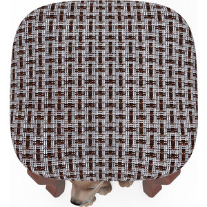 фото Табурет мебель-24 мерлин-3 вишня, обивка ткань рогожка корфу (продается разобранным)