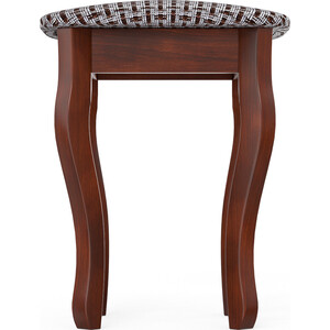 фото Табурет мебель-24 мерлин-3 вишня, обивка ткань рогожка корфу (продается разобранным)