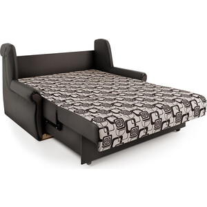 Диван-кровать Шарм-Дизайн Аккорд М 140 экокожа шоколад и ромб