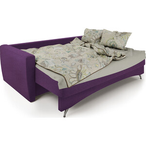 Диван-кровать Шарм-Дизайн Опера 130 рогожка фиолетовый