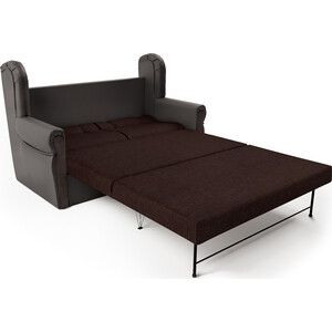 Диван-кровать Шарм-Дизайн Классика 2М шоколад и рогожка