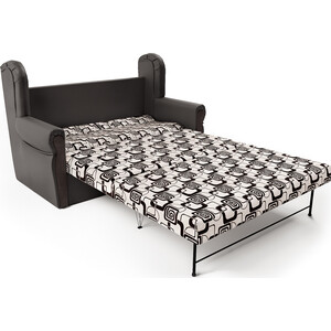 фото Шарм-дизайн диван-кровать классика м шоколад и ромб