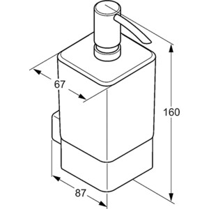 Дозатор для жидкого мыла Kludi E2 хром (4997605)