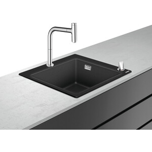 Кухонная мойка и смеситель Hansgrohe C51-F450-06 черный/хром (43217000), C51-F450-06 черный/хром (43217000)
Кухонная мойка и смеситель Hansgrohe C51-F450-06 черный/хром (43217000), C51-F450-06 черный/хром (43217000)