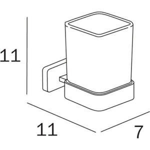 Стакан для ванной Inda Lea хром (A18100CR21)