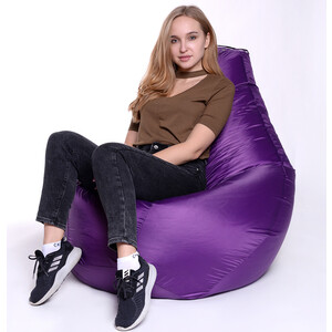 Кресло-мешок Bean-bag Груша фиолетовое оксфорд XL