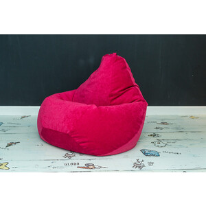 Кресло-мешок Bean-bag Груша малиновый микровельвет XL