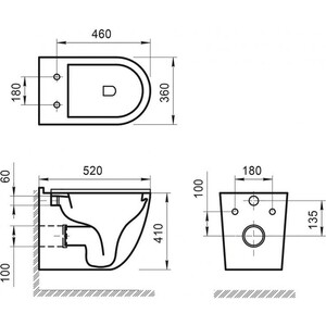 Комплект унитаза BelBagno Senso-R с инсталляцией и сиденьем микролифт (BB017CHR, BB2034SC, 458.124.21.1)