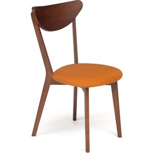 фото Стул tetchair maxi коричневый обивка оранжевая/мягкое сиденье