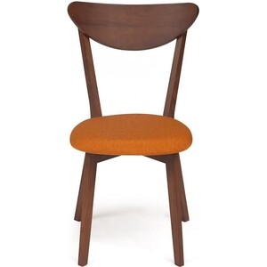 фото Стул tetchair maxi коричневый обивка оранжевая/мягкое сиденье