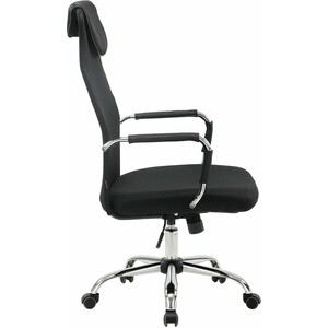 Кресло офисное Brabix Fit EX-514 с подголовником хром черное (531949)
