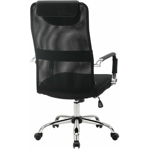 Кресло офисное Brabix Fit EX-514 с подголовником хром черное (531949)