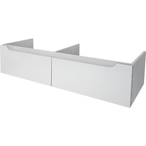 Мебель для ванной Dreja W 125 с ящиками, белый глянец