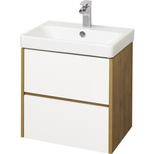 Мебель для ванной Акватон Сканди 55 белая/дуб рустикальный