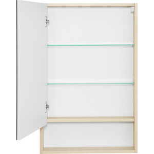 Зеркальный шкаф Акватон Сканди 55 белый/дуб верона (1A252102SDB20)