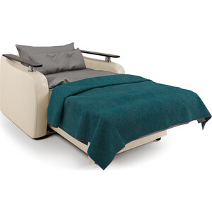 фото Кресло-кровать шарм-дизайн гранд д корфу коричневый и экокожа беж