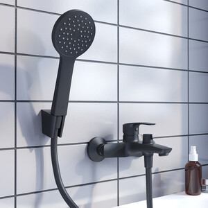 Смеситель для ванны IDDIS Ray с ручным душем, черный (RAYBL02i02)