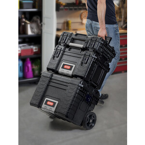 фото Ящик для инструментов keter mobile gear cart -black-std euroroc (236889)