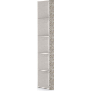 Стеллаж Моби Амели 13.140 шелковый камень/бетон чикаго беж универсальная сборка