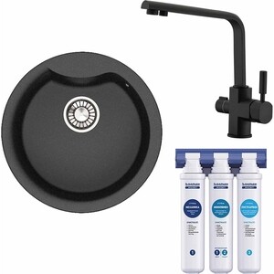 Кухонная мойка и смеситель Glanz J-002-32 с фильтром Барьер Эксперт, антрацит, матовая, с сифоном (J-002-32, 40144-9-BWT), J-002-32 с фильтром Барьер Эксперт, антрацит, матовая, с сифоном (J-002-32, 40144-9-BWT)
Кухонная мойка и смеситель Glanz J-002-32 с фильтром Барьер Эксперт, антрацит, матовая, с сифоном (J-002-32, 40144-9-BWT), J-002-32 с фильтром Барьер Эксперт, антрацит, матовая, с сифоном (J-002-32, 40144-9-BWT)