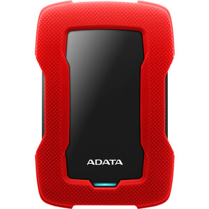 фото Внешний жесткий диск adata 1tb hd330, 2,5'' , usb 3.1, красный