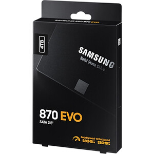 SSD накопитель Samsung 4TB 870 EVO, V-NAND, 2.5", SATA III, [R/W - 530/560 MB/s]