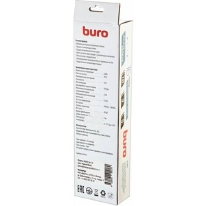 Сетевой фильтр Buro 600SH-16-3-B 3м (6 розеток) черный