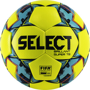 фото Мяч футбольный select brillant super fifa tb yellow 810316-152,р.5, fifa pro