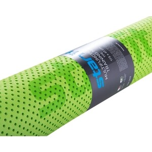 фото Коврик для фитнеса starfit fm-202 tpe 173x61x0,7 см, перфорированный, ярко-зеленый