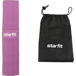 фото Мини-эспандер starfit es-204 тканевый, низкая нагрузка, фиолетовый