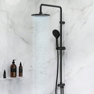 Душевой гарнитур Am.Pm Gem ShowerSpot с верхним душем, черный (F0790022)