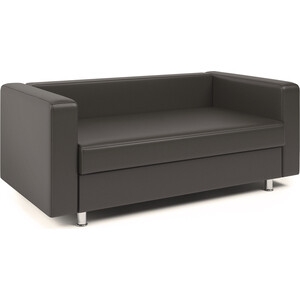 фото Шарм-дизайн диван офисный бит с подушками коричневый