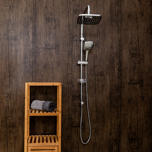 Душевой гарнитур Orange O-Shower с верхним душем, хром (OW04)