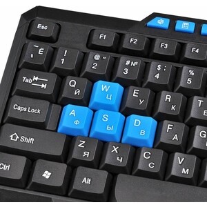 Клавиатура Oklick 750G FROST WAR черный/черный USB Multimedia for gamer