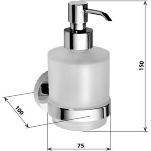 Дозатор жидкого мыла Sapho X-Round хром (XR103)