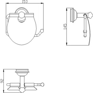 Держатель туалетной бумаги Sapho Astor хром (1325-17)