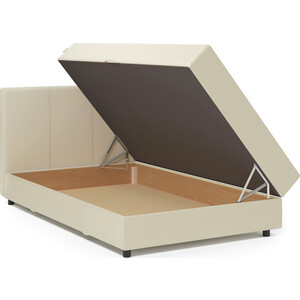 Кровать Шарм-Дизайн Классика 140 бежевая замша и экокожа беж