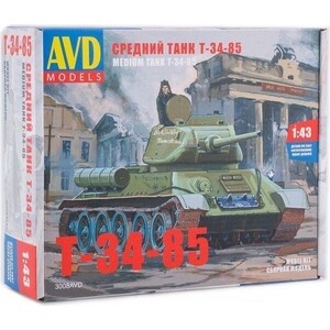 Сборная модель AVD Models Средний танк T-34-85, масштаб 1:43, Средний танк T-34-85, масштаб 1:43
Сборная модель AVD Models Средний танк T-34-85, масштаб 1:43, Средний танк T-34-85, масштаб 1:43