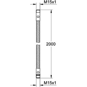 Душевой шланг Grohe Relexa для выдвижного излива кухонного смесителя 2 м (28146000)